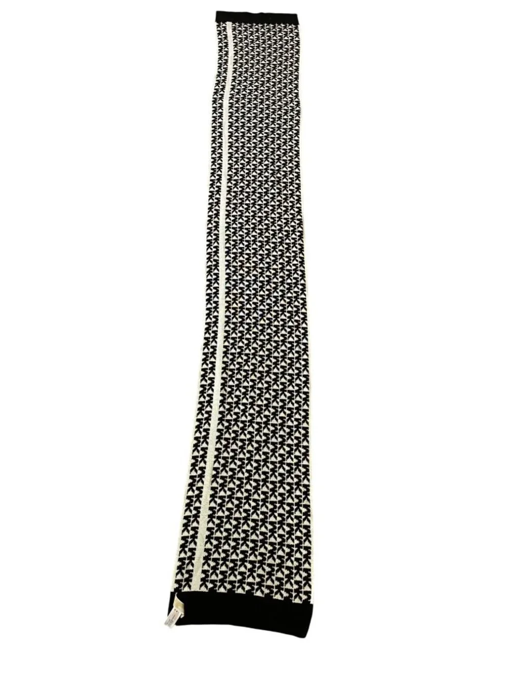 Michael Kors Black & White Graphic Knit Scarf 64